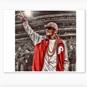 ALLEN IVERSON 8.5x11 ULTRA GLOSSY PHILADELPHIA 76ERS BASKETBALL ART WALL POSTER!